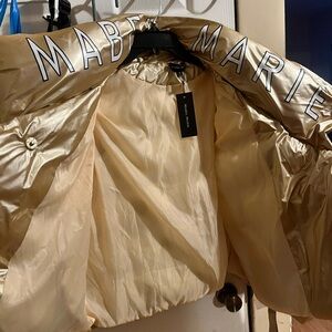 Mabel Marie Gold Satin Jacket